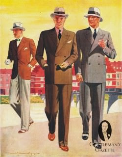 1940s style German suits - from Gentleman's Gazette