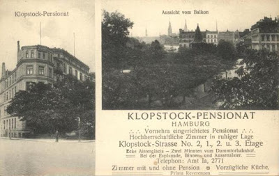 Klopstock Pension, Hamburg - secret Abwehr training centre (from ebay)