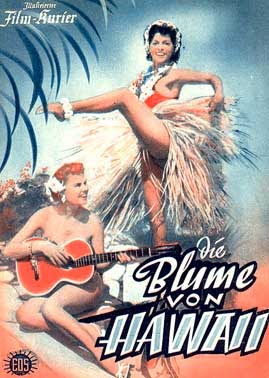 Poster for the movie "Die Blume von Hawaii".