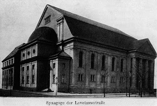 Berlin - Lewetzowstrasse Synagogue (built 1912, destroyed by the Nazis in 1938)