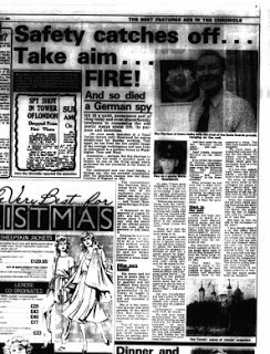 Evening Chronicle - 1984 11 07 Interview with Roy Alan Harrison former member of Josef Jakobs