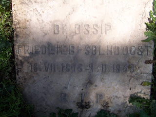 Gravestone for Dr. Ossip Friedlieb Solhdoost (Doulab Catholic Cemetery in Teheran, Iran)