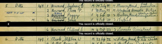 1939 National Registration - Waltham Holy Cross, Essex - Flora Howard