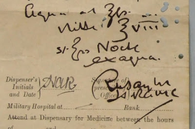 Prescription for Rudolf Hess (courtesy of Royal Armouries)