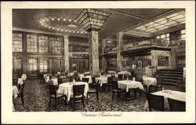 Hotel Reichshof (restaurant interior) - (from www.akpool.de)