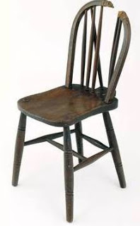 Chair in which Josef Jakobs was executed at the Tower of London