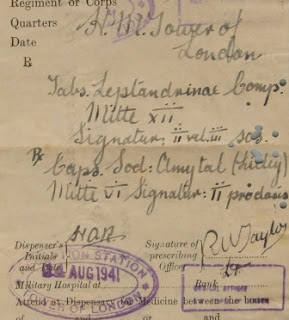Prescription for Josef Jakobs (courtesy of Royal Armouries)