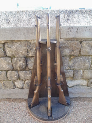 Executions at the Tower - replica rifle stand.  (copyright G.K. Jakobs).