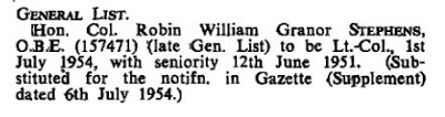London Gazette - Publication date: 3 September 1954 - Supplement: 40270 - Page: 5128