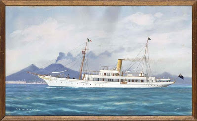 SY Lucinda in the Bay of Naples (from ArtNet site)