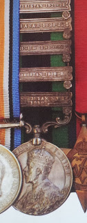 India General Service Medal with five clasps of Robin William George Stephens (From Medal News May 2014)
