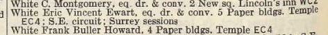 1941 Post Office London Directory, Barristers-at-Law section