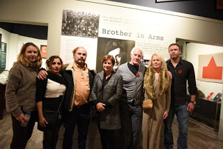 Nov 2018 - Wolpe family at the display of Hans Max Wolpe in the Royal Winnipeg Rifles Museum