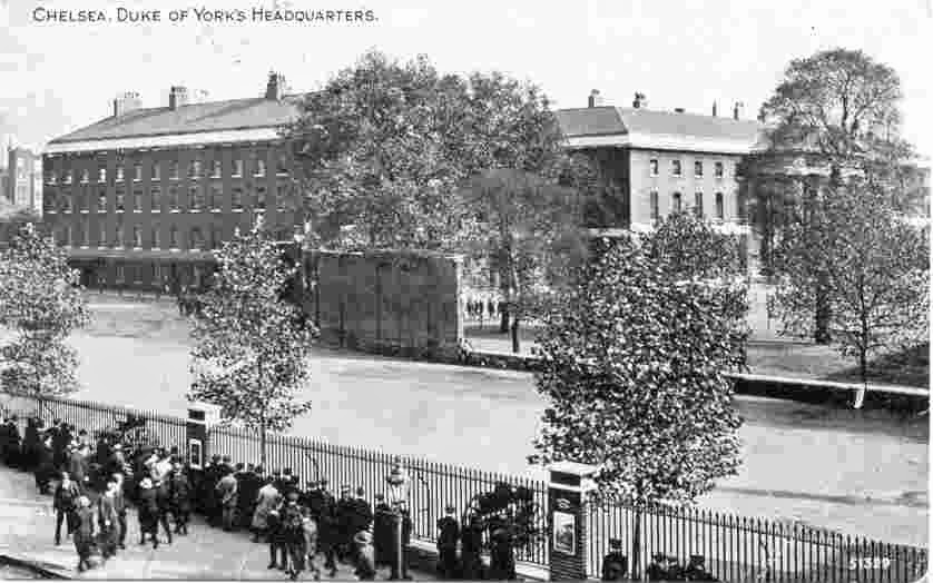 Postcard of Duke of York's Headquarters, Chelsea.