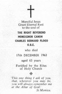 Death notice for Charles Bernard Flood From Seafaring Bishops