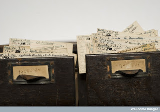 Sir Bernard Spilsbury - Index Cards (From Wellcome Library Blog) (N.B. 2021 06 17 - blog no longer exists - Way Back Machine did not get a snapshot of the page I linked to above).