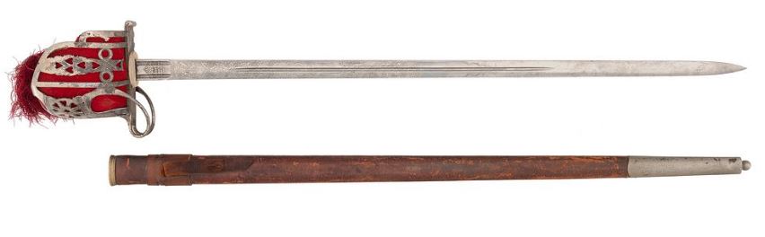 Cyril E. Dixon's sword listed at Cowan's Auctions.