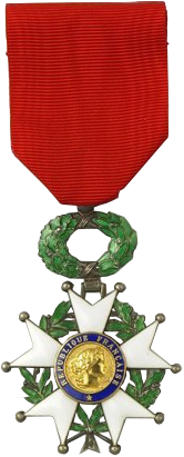 Chevalier of the Légion d'honneur.