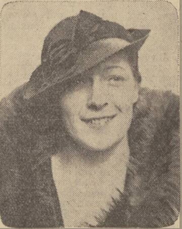 Ursula Eileen Lloyd - published on page 7 of the 21 March 1935 edition of the Leeds Mercury. Likely taken after her win in court.